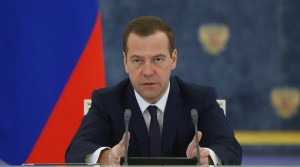 2739020 11/16/2015 November 16, 2015. Russian Prime Minister Dmitry Medvedev chairs a meeting of the Russian government at the Gorki residence near Moscow. Ekaterina Shtukina/Sputnik