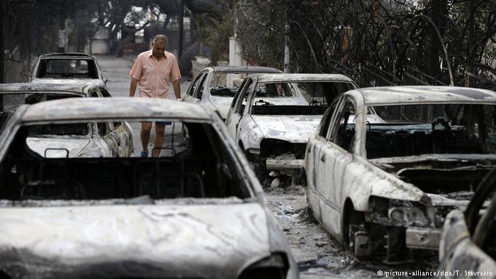 Griechenland Waldbrände | Rafina (picture-alliance/dpa/T. Stavrakis)