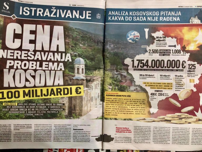 Gazeta e afërt me Vuçiqin: Ja pse s’mund ta mbajmë më gjatë Kosovën (miliarda euro humbje)