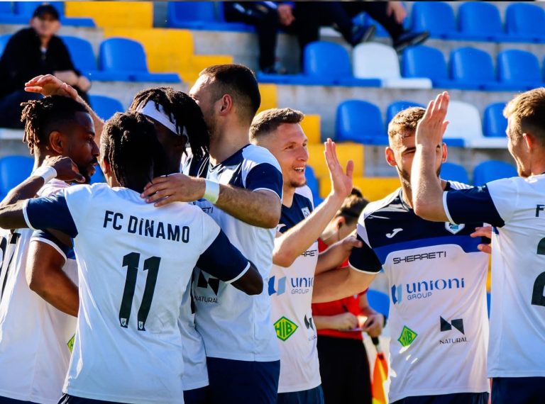Dinamo fiton tre pikë te arta, bëhet lidere në Ligën e Parë